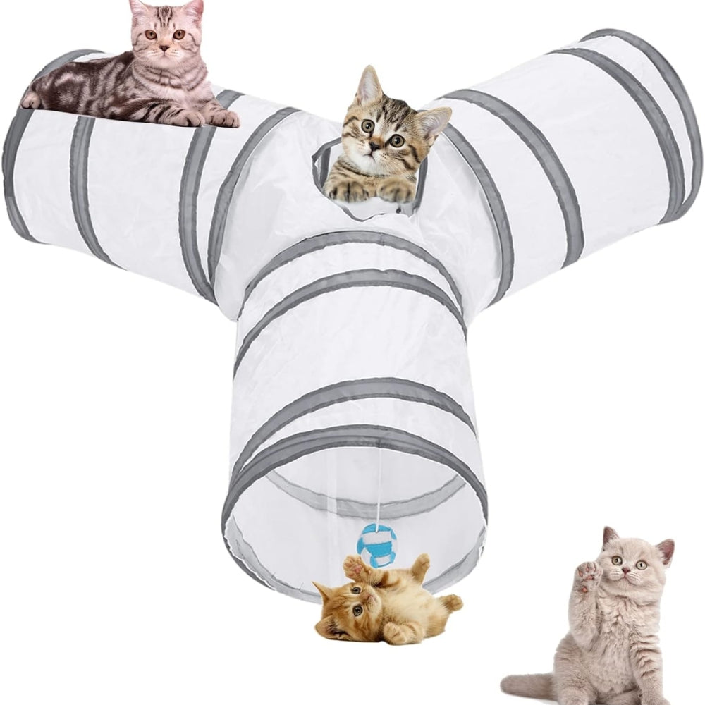 White Cat Tunnel Toy Pet Supplies Cross Border Playground For Cats Toys