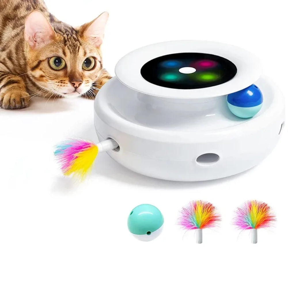 Electric Interactive Toy Pet Set 2 in 1 Smart Feather Fun Ball